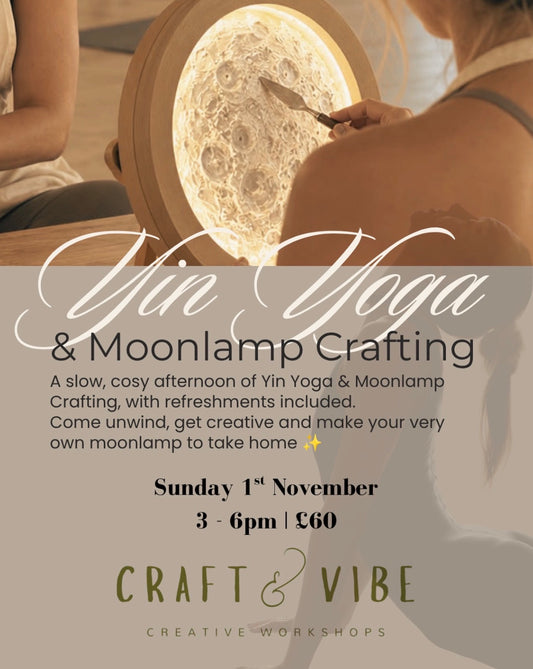 Yin Yoga & Moonlamp Crafting - Sunday 1st November